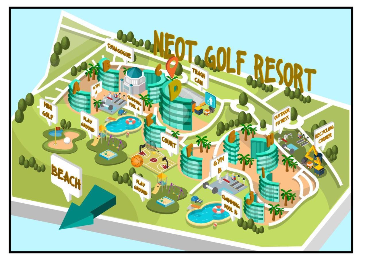 Caesars Place Sea View 2Br Neot Golf เซซาเรีย ภายนอก รูปภาพ